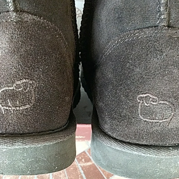 Lamo sheepskin warm below the knee boots size 9 chocolate with box used - Picture 4 of 5